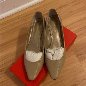 Patent taupe low wedge | 10 womens